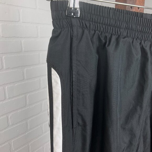 Adidas Pants Men XL Black White 3 Stripe Clima 365 WIndbreaker Mesh Lined‎ VTG - Picture 2 of 11